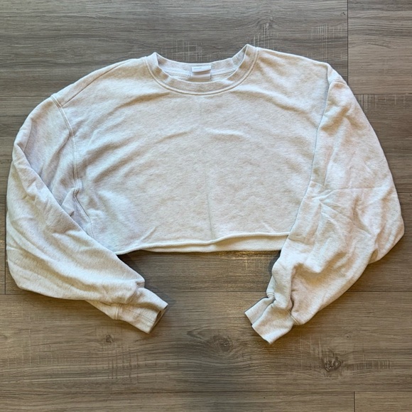 TNA Cream Cropped Sweatshirt - Picture 1 of 3